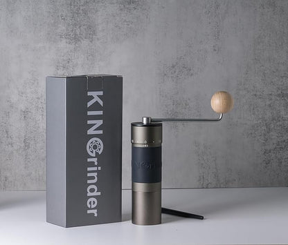 【Famous KOL Recommended】KINGrinder K6 Manual Hand Coffee Grinder with Straight Handle for French Press, Drip, Espresso with Assembly Consistency Stainless Steel Conical Burr Mill, 25-35g Capacity