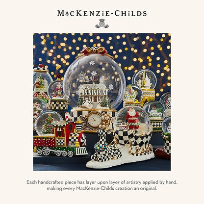 MACKENZIE-CHILDS Snow Globe, Christmas Decoration for Living Room, Holiday Decor, Candy Cottage