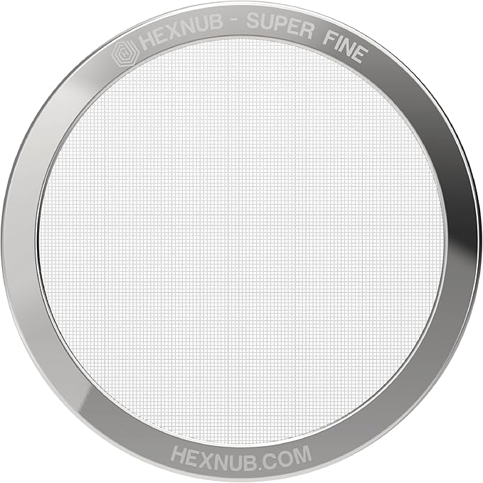 HEXNUB - Reusable Metal Filter for AeroPress Coffee Maker, Stainless Steel Filter Fits AeroPress Original & Go Coffee Press, Fuller Bodied Coffee Than Paper Filters - SILVER MESH
