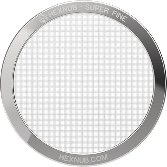 HEXNUB - Reusable Metal Filter for AeroPress Coffee Maker, Stainless Steel Filter Fits AeroPress Original & Go Coffee Press, Fuller Bodied Coffee Than Paper Filters - SILVER MESH