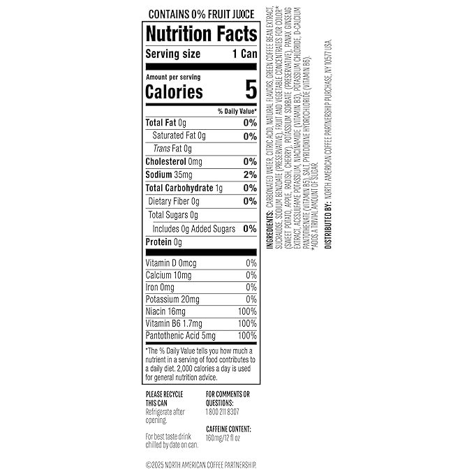 Starbucks Iced Energy Drink, Watermelon Splash, Zero Sugar Energy Drink, Plant Based Caffeine, Hydration, Mental Clarity, 12 Fl Oz Cans (Pack of 12)