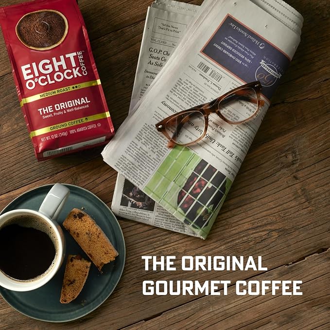 Eight O'Clock Coffee Hazelnut Whole Bean Coffee, Medium Roast, 20 Ounce (Pack of 1) - Buttery, Smooth & Nutty