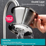 Load image into Gallery viewer, Pour Over Coffee Dripper, Slow Drip Paperless Coffee Filter, Stainless Steel Pour Over Coffee Maker for Single Cup Brew, Double Mesh Design of Manual Reusable Cone Filter.