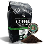 Load image into Gallery viewer, The Bean Organic Coffee Company Water Processed DECAF Le Bean, Dark French Roast, Ground Coffee, 5-Pound Bag, Café Molido Tostado Orgánico descafeinado