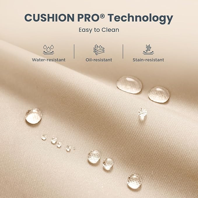 PHI VILLA Outdoor Metal Dining Chairs Set of 4, Black Wrought Iron Stackable Chairs with Cushions, Heavy-Duty Seating Furniture for Patio, Deck, Yard, Porch