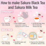 Load image into Gallery viewer, YAMASAN KYOTO UJI Sakura Japanese Loose Leaf Black Tea Bag 3g×15bags,Cherry Blossom Flavored Tea, Blended with cherry leaves (Pack of 2)