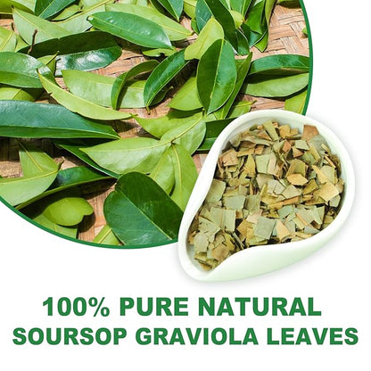 TEARELAE - Soursop Leaves Tea - 1.5g x 50 Count - 100% Pure Soursop Graviola Leaves Tea Bag - Country of Origin Thailand - Support Digestion & Rich In Nutrients
