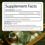 TOG999, 120 Tea Bags Yerba Mate, Hi-Caffeine, Unsmoked Yerba Mate Tea Bags, Super-Green Yerba Mate, No Dust, Fresh - Never Aged (Ilex Paraguariensis), Cultivated from Argentina - Rich in Antioxidants and Plant Nutrients.