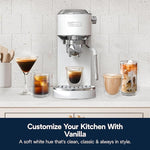Load image into Gallery viewer, De'Longhi Dedica Duo Compact Espresso Machine - Cold Brew Coffee Maker with Milk Frother Wand- for Espresso, Hot &amp; Iced Coffee, Cappuccinos, Lattes &amp; Home Barista Brewing, Vanilla