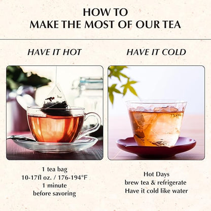 IDO TEA Snooze Delight Good Night Tea | Organic Herbal Bedtime & Calming Caffeine Free Tea with Jeju Dwarf Bamboo & Red Polygoni Root (30 Tea Bags)