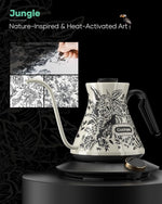 Load image into Gallery viewer, Cocinare FLOW M6 Pro Electric Gooseneck Kettle with Color-Changing Design, ±0.5℉ Temperature Control for Pour-over Coffee &amp; Tea, Stainless Steel Interior, Quick Heating for Boiling Water (Jungle)