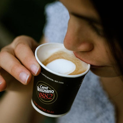 Caffè Vergnano Italian Ground 100% Arabica Espresso Coffee, Medium Roast Intensity 6 – Fruity Blend with Milk Chocolate, Caramel & Nut Notes – 8.82 oz Tin for Cozy Autumn Coffee Moments