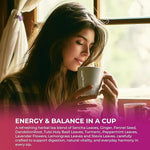 Load image into Gallery viewer, FreshDrinkUS, Premium Herbal Wellness Tea Bags | 75 Count | Blend of Sencha, Ginger, Fennel, Dandelion, Tulsi, Turmeric, Peppermint, Lavender, Lemongrass &amp; Stevia – Herbal Tea. Vegan