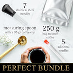 Load image into Gallery viewer, WDT Tool Espresso, WDT Tool, 7 needles 0.35mm with 5 extra, Espresso Distribution Tool, WDT black, Coffee Scoop with Clip 35g, Espresso Tools, Espresso WDT, Espresso WDT Tool,