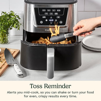 Cuisinart 6 Qt Basket Air Fryer, Black & Silver, AIR-180