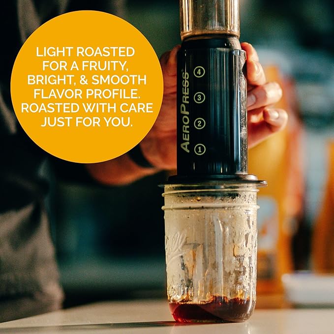 Stone Creek Coffee Light Roast Ground Coffee – 12 Ounce (Pack of 1) – Smooth Specialty Fresh Roasted Coffee Beans with Juicy and Citrus Tasting Notes, Boneshaker Colombia