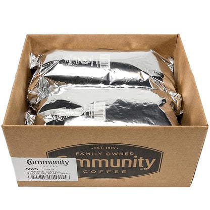 Community Coffee Private Reserve Brazil Santos Bourbon Whole Bean Coffee, Medium-Dark Roast, 32 Ounce Bag (Pack of 4)