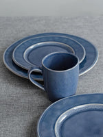 Load image into Gallery viewer, famiware Aurora Coffee Mugs, 14oz Mug Set of 4, Stoneware Mug, Cups for Kitchen, Cappuccino, Latte, Reactive Glaze, Microwave Safe, Scractch-resistant, Lagoon Blue