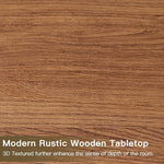 Load image into Gallery viewer, Mid Century Modern Coffee Table - Coffee Table for Living Room, 39.4" Fluted Design with Sliding Door Storage &amp; Open Shelves, Wood Construction, Walnut