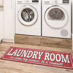 Load image into Gallery viewer, Ottomanson 20" x 59" Laundry Room Rug - Non-Slip Mat for Laundry &amp; Mudroom - Durable, Stain-Resistant, and Easy to Clean - Perfect for High-Traffic Areas - Runner Rug for Entryway Bathroom, Red