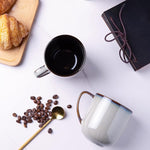 Load image into Gallery viewer, LERATIO 12OZ Ceramic Coffee Mugs Set of 6, Large Porcelain Coffee Cups With Large Handle For Latte,Cappuccino,Milk,Cocoa,|Dishwasher&amp;Microwave Safe Mug Sets,Ideal for Man,Woman,Dad, Mom