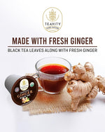 Load image into Gallery viewer, Organic Ginger Tea Pods for Keurig with Unsweet Black Tea for K Cup Brewing - Ginger Black Tea by Teavity (24 Tea Pods)
