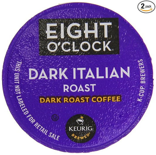 Eight O'Clock Coffee Dark Italian Roast K-Cups, 24-Count (Pack of 2)
