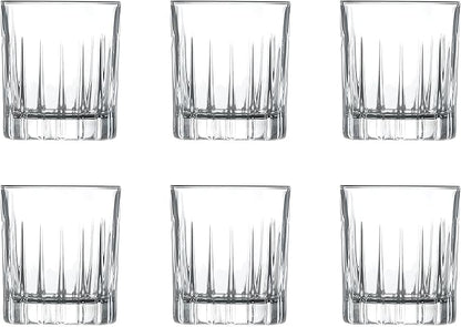 Barski Shot Glass - Set of 6 - Glasses - Crystal Glass - Beautifully Designed - Use it for - Shot - Vodka - Liquor - Cordial - Each Glass is 2.6 oz Made in Europe