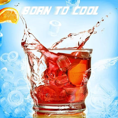 Countertop Ice Maker Machine, 8 Ice Cubes in 6 mins, 26lb/Day Ice with 2 Sizes- Portable Mini, Energy Saving & Basket/Scoop for Home/Party/Travel/Camping/Bar,White