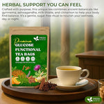Load image into Gallery viewer, FreshDrinkUS, Premium 30 Tea Bags Glucose Functional Tea – Herbal Blend with Gymnema, Cinnamon, Bitter Melon, Tulsi &amp; More –– Caffeine-Free. Sugar-Free. Gluten-Free. Vegan
