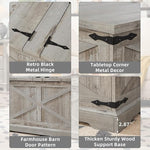 Load image into Gallery viewer, Farmhouse Coffee Table with Large Hidden Storage Compartment, Light Oak Square Center Table, Wood Rustic Low Modern Living Room Tables with Hinged Lift Brown Top &amp; Wooden Arc Base