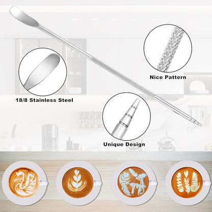 Apexstone 20 oz Black Espresso Steaming Pitcher, Espresso Milk Frothing Pitcher 20 oz Black, Coffee Milk Frothing Cup, Coffee Steaming Pitcher 20 oz/600 ml