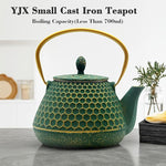 Load image into Gallery viewer, Cast Iron Tea Kettle, Japanese Tetsubin Teapot Coated with Enameled Interior, Durable Cast Iron Teapot with Stainless Steel Infuser for Stovetop Safe(1000ml/34oz)