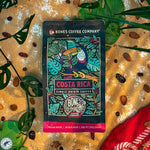 Load image into Gallery viewer, Bones Coffee Company Costa Rica Single-Origin, Cocoa, Nutty and Milk Chocolate Notes, Whole Coffee Beans, Low Acid Medium Roast Arabica Beans Flavored Coffee for Auto drip, 12 oz Whole Bean