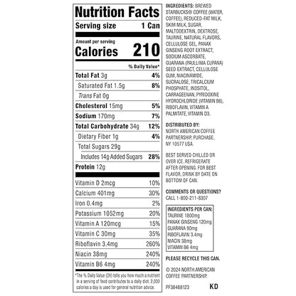 Starbucks Doubleshot Energy Drink Coffee Beverage, White Chocolate, Iced Coffee, 15 fl oz Cans (Packaging May Vary) (Pack of 12)