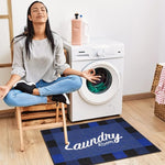 Load image into Gallery viewer, Ottomanson 26" x 35" Laundry Room Rug - Non-Slip Mat for Laundry &amp; Mudroom - Durable, Stain-Resistant, and Easy to Clean - Perfect for High-Traffic Areas - Runner Rug for Entryway Bathroom, Navy