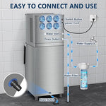 Load image into Gallery viewer, Commercial Ice Maker Machine 460LBS/24H 360LBS Ice Bin LCD Touch Screen Self Cleaning Function Freestanding Ice Maker 156 Counts Ice Ready in 5-10 min Clear Ice Cube for Cafe, Bar, Home