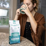 Load image into Gallery viewer, Organic Mushroom Coffee 3 Bag Gift Box Set, Lion's Mane &amp; Chaga, Red Reishi &amp; Chaga Decaffeinated, Turkey Tail &amp; Cordyceps, Immune Support &amp; Overall Wellbeing Dark Roast 36oz Ground