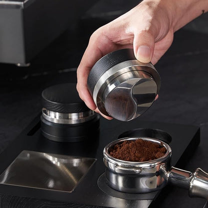 58mm Coffee Distributor,Espresso Distribution Tool, Adjustable Depth Espresso Distributor Fits All 58MM Portafilter,espresso leveler compatible with Gaggia E61 58MM portafilter.(Black)