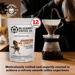 Load image into Gallery viewer, Blackout Coffee Jamaican Me Crazy Flavored Medium Roast - Freshly Roasted in the USA - 12 oz Ground Coffee Pouch