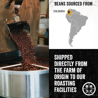 Black Rifle Coffee Company Murdered Out, 12oz Bag, Ground Coffee Dark Roast - Roasted Blend Made from Arabica Beans - Colombian & Brazilian Beans - Veteran Founded & American Made