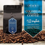 Load image into Gallery viewer, Organic Cold Brew Coffee Coarse Ground 1 LB - Colombian Supremo Reserve Flavor Dark Roast Coarse Grind - 100% Arabica Beans - Handcrafted, Single Origin, Micro Roast, Direct Trade – By Stack Street