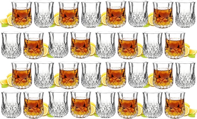 1.7 OZ Crystal Shot Glasses Set, Heavy Base Cordial Glasses | Tequila Glasses (32)