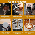 Load image into Gallery viewer, 53mm Espresso Accessories,Wdt Tool espresso,Dosing Funnel And Coffee Puck Screen,Coffee Distributor,barista kit,0.4mm Stainless Steel 12pin Espresso Stirrer,With Additional 12 Replacement needles
