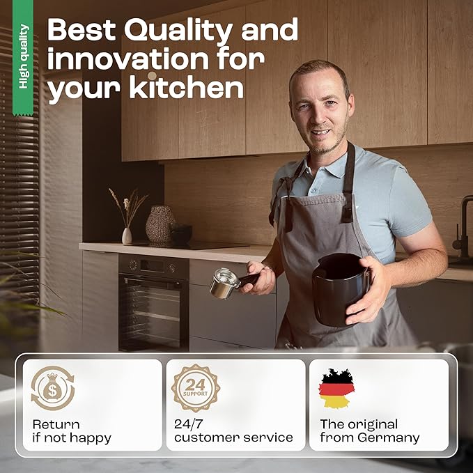 Knock Box for Coffee Grounds - Innovative Barista Accessory with Improved Handling - Coffee Knock Box for Espresso Machine, Black