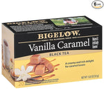 Load image into Gallery viewer, Bigelow Tea Vanilla Caramel Black Teabags Box, Caffeinated, 20 Count, Pack of 6