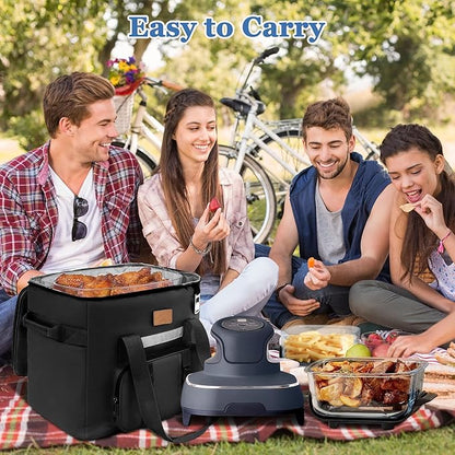 Portable Soft Cooler Bag for Ninja Crispi FN101, Insulated Cooler Camping Bag, Large Leakproof Collapsible Picnic Bag with Bottle Opener for Camping Beach