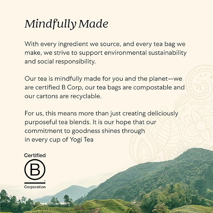 Yogi Tea Vanilla Spice Perfect Energy Tea - 16 Tea Bags per Pack (6 Packs) - Organic Vanilla Energy Tea - Focus Tea - Includes Green Tea, Black Tea, Ashwagandha, L-Theanine & More