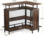 Load image into Gallery viewer, LITTLE TREE Home Bar Unit Mini Liquor Table Cabinet