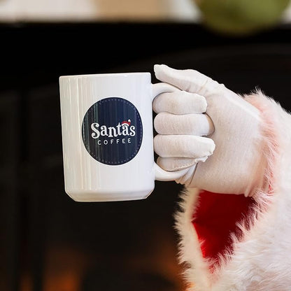 Santa's Coffee Ugly Christmas Sweater Eggnog Blend, Medium Roast - Whole Bean, 16oz Bag, Holiday Seasonal Blend – Christmas Gift for Coffee Lovers